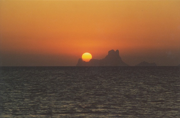 Coucher de soleil sur Ibiza